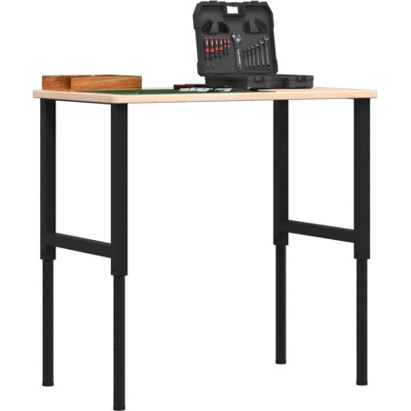 vidaXL vidaXL Arbeitstisch, 100 x 60 x (71,5–98) cm, rechteckig, Eichenholz