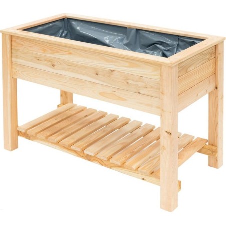 Westmann Westmann Hochbeet „Emily“ aus Lärchenholz mit Ablage „Natura“ 120 x 65 x 75 cm
