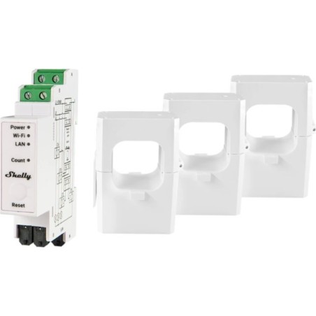 Shelly PRO 3EM 400A WIFI – bidirektionaler Stromverbrauchsmesser