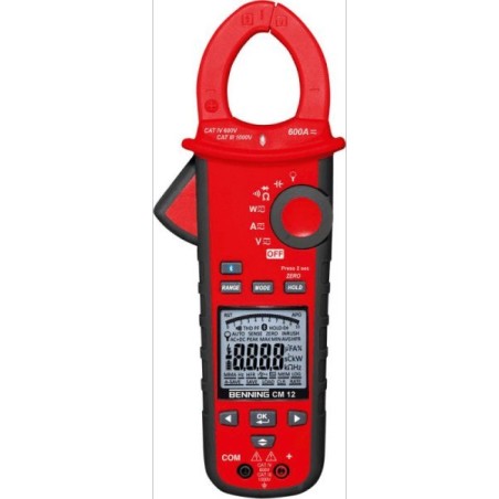 Benning Strommessgerät BENNING CM 12 mit Klemmen und Zubehör