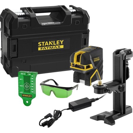 Stanley 2-Punkt-Kreuzlaser, grün, mit integriertem Li-Ionen-Akku