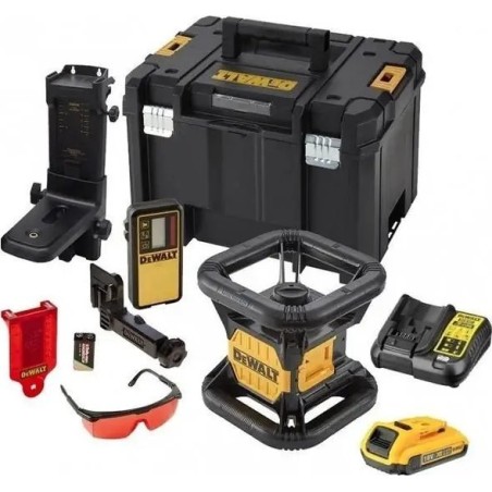 Dewalt Rotationslaser DCE074 + Ladegerät DE0734 + Stativ DE0736 + Sockel