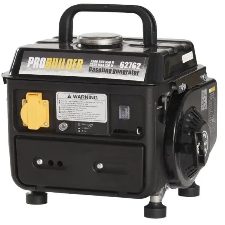 Benzingenerator PROBUILDER 62762, max. Leistung 720 W, Nennleistung 650 W, Tankinhalt 4,2 l,