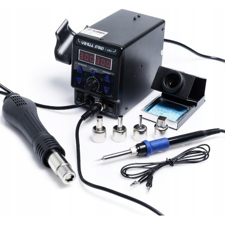 Techrebal MEGA-SET: Lötstation YIHUA 8786D-I mit Lötpaste