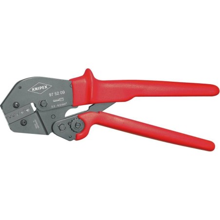 Knipex Profi-Crimpzange zum Crimpen von Hülsen mit Kunststoffflanschen KNIPEX 97 52 09