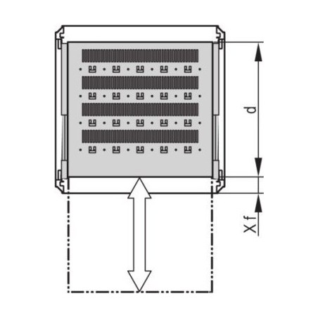 SCHROFF 19-Zoll-Teleskopschiene für Varistar, Novastar, Eurorack, 70 kg, RAL 7035, 600W 600D