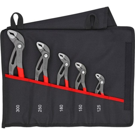 Knipex 5-teiliges Rohrzangen-Set Cobra 125–300 mm (00 19 55 S5)