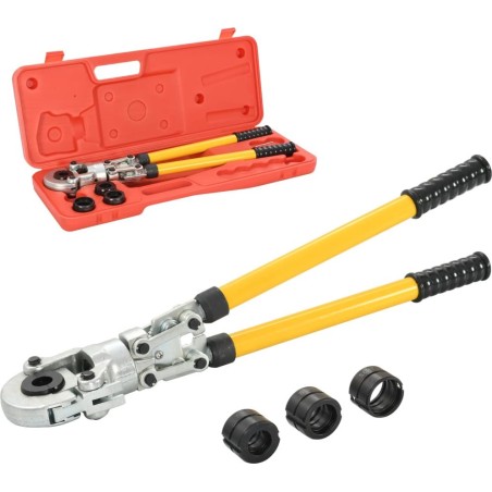 vidaXL Hydraulische Klemmzange, V-Form, 16–20–26–32 mm
