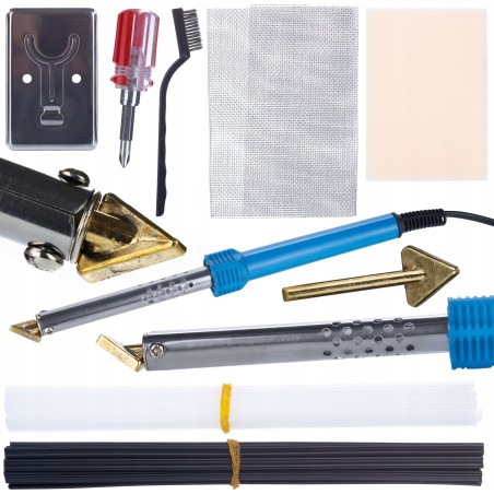 Rosfix Lötkolben ROSFIX BLUE LARK 80 W + Kunststoff-Heftgerät + Zubehörset