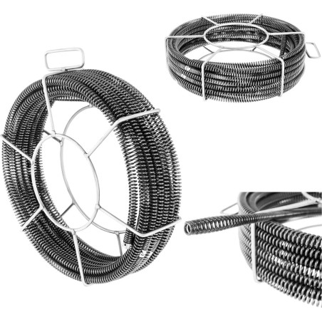 MSW Rohrreinigungsspirale 5 x 2,3 m, Durchmesser 16 mm, Set (10060367)