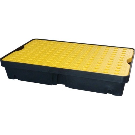 Topserw Auffangwanne mit Gitterrost, Fassungsvermögen 60 l, Maße 1000 x 600 x 175 mm