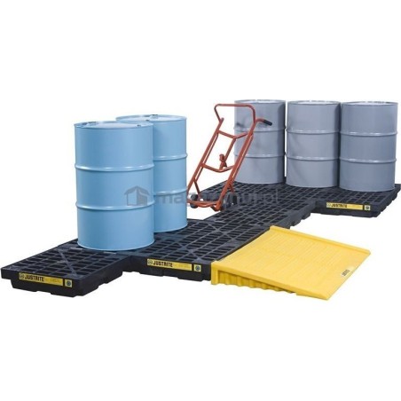 Topserw Auffangwanne für 1 Fass mit einem Fassungsvermögen von 45 l, Abmessungen: 635 x 635 x 140 mm