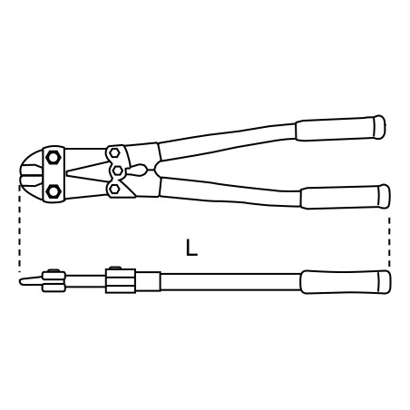 Beta Tools Hebelschere für Stangen 600 mm (011010060)