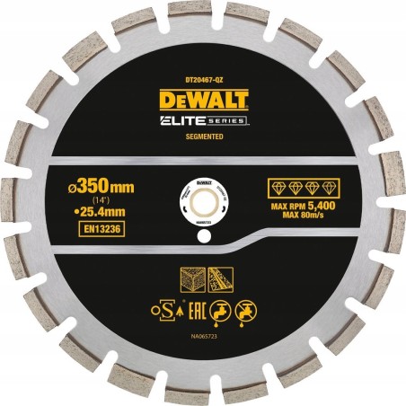 Dewalt DEWALT Diamanttrennscheibe 350 mm ELITE Asphalt/Beton