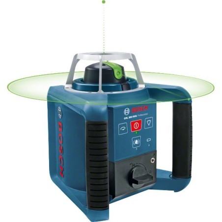 Bosch Rotationslaser GRL 300 HVG Professional, mit Halterung (blau, Koffer, grüne Laserlinie)