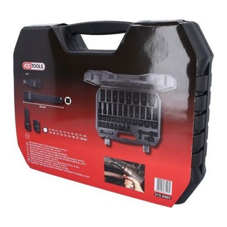 -Set mit langen und kurzen Schlagköpfen KS TOOLS 1/2", 40-teilig