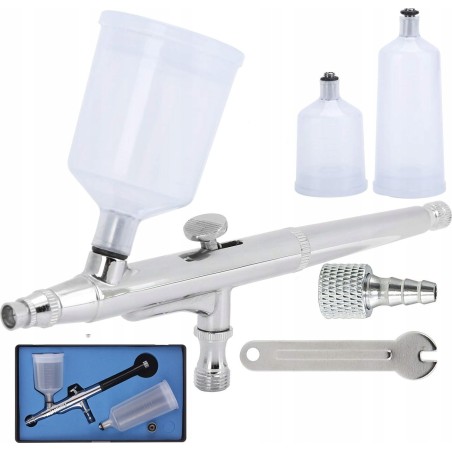 Rosfix Airbrush für Lackier- und Malarbeiten, Präzisionsspritzpistole für den Modellbau, Düse 0,3 mm