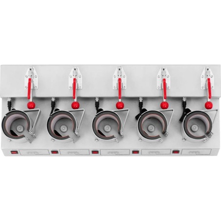 Thermotransfer-Druckmaschine für 5 Tassen, LCD-Anzeige, 250 °C