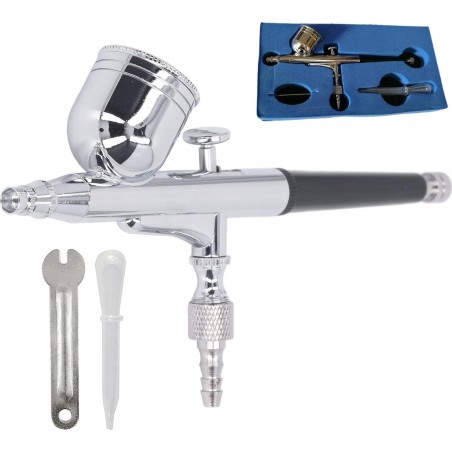 Rosfix Airbrush für Lackier- und Malarbeiten, Präzisionspistole für den Modellbau, Düse 0,5 mm
