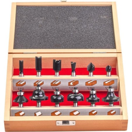 Milwaukee-Fräser MILWAUKEE SHANK CUTTERS 8 mm, 12er-Set
