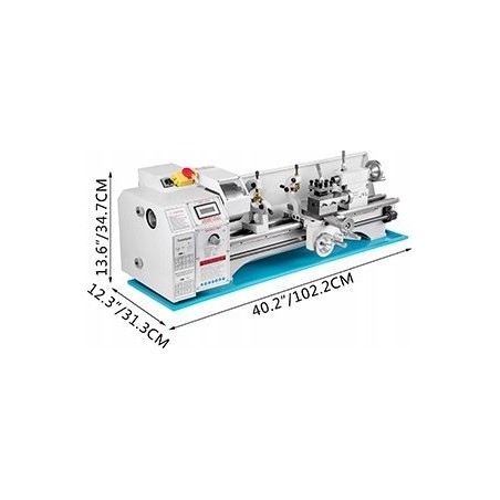 Mini-Dreh- und Fräsmaschine für Metall mit 3-Backen-Spannfutter, 1100 W