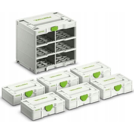 Systainer-Ständer SYS3-RK/6 M 337-Set mit 6 FESTOOL-Systainern 577816