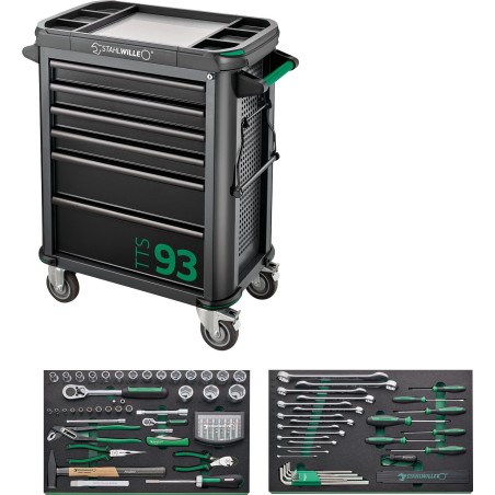 Werkzeugwagen Tool Trolley mit Werkzeugen STAHLWILLE TTS 93/130
