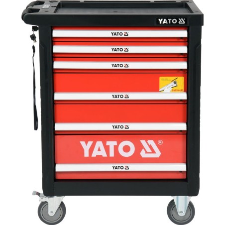 Yato-Werkzeugwagen mit 6 Schubladen und Zubehör (YT-55307)