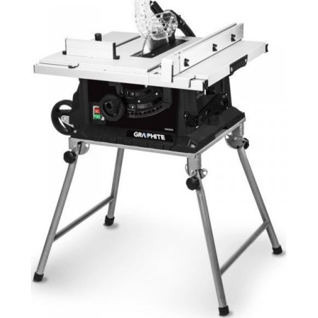 Graphite-Kreissäge – Tischkreissäge 1600 W, 254/30 mm, klappbarer Tisch