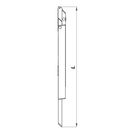 Drabex Einseitige freistehende Aluminiumleiter mit 3 Sprossen (DR8022)