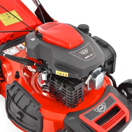 Hecht HECHT 551 SXE Benzin-Rasenmäher 5-in-1-Rasenmäher mit Antrieb für das Mähen entlang von Mauern