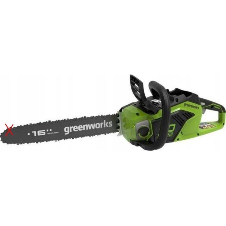 Greenworks 40-V-Kettensäge, 40 cm, Greenworks GD40CS18K2X, Set mit Ladegerät + 2 Akkus à 2 Ah