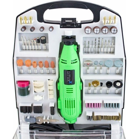 Bituxx-Schleifmaschine – SET: MULTIFUNKTIONALE MINI-SCHLEIFMASCHINE + 234-TEILIGES BITUXX-SET