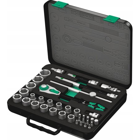 Wera-Werkzeugset Wera Zyklop 8100 SC 2 Bits und Steckschlüsseleinsätze, 37-teilig