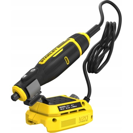 Stanley-Schleifmaschine: Akku-Mini-Schleif- und Graviermaschine mit 33-teiligem Zubehörset SFMCE030B-XJ