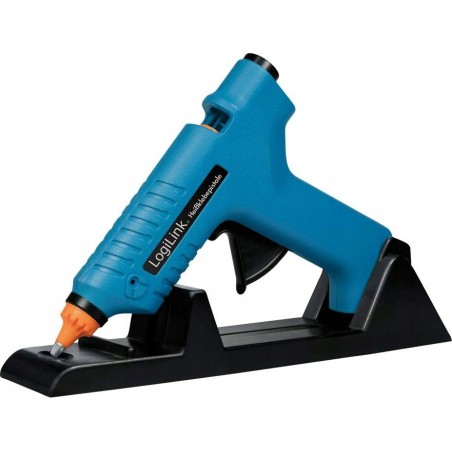 LogiLink Heißklebepistole, 80 W, kabellos, mit Aufsteller, blau