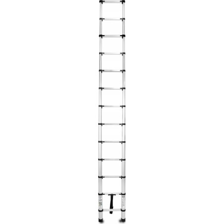 AWTools DRABEST ALUMINIUM-TELESKOPLEITER 13 Sprossen 3,8 m HOME 125 kg