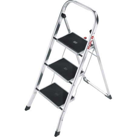 Hailo Einseitige freistehende Aluminiumleiter, 3 Stufen (4007126439345)
