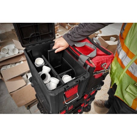 : Hoher Werkzeugkoffer MILWAUKEE PACKOUT 41,1 cm