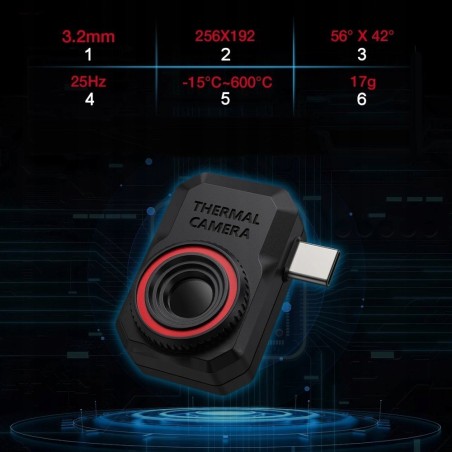 MINI-WÄRMEKAMERA, ANDROID-APP, USB-C FÜR TABLET UND SMARTPHONE – 15 +600