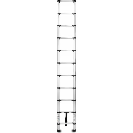 AWTools DRABEST ALUMINIUM-TELESKOPLEITER 11 Sprossen 3,2 m HOME 125 kg