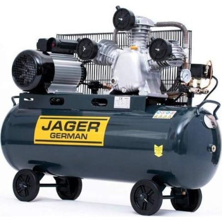 Kompressor Jager German LUFTKOLBENKOMPRESSOR ÖLGEÖLTER KOLBENKOMPRESSOR JAGER GERMAN 100 l 8 bar 540 l/min 230 V – Erhöhte Leistung