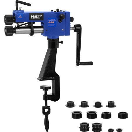 MSW Hand-Nuten-, Rillen- und Rundungsmaschine für Bleche, Stärke 0,8 mm, 6 Matrizen Hand-Nuten-, Rillen- und Rundungsmaschine für Bleche, Stärke 0,8 mm, 6