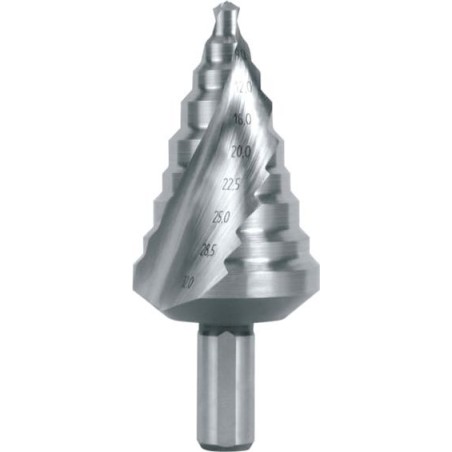 -Stufenbohrer RUKO HSS O 6,0–32,0 mm
