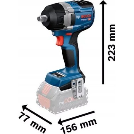 BOSCH.KEY UD.1/2" GDS 18V-750 C SOLO 750 Nm