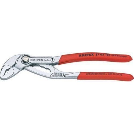 Knipex Verstellbare Rohrzange, verchromt, Knipex Cobra 87 03 180-250-300