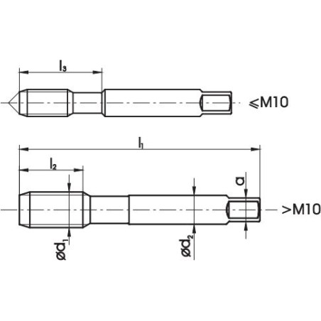 Fanar Handgewindebohrer M30x1,5, 2 Stück (A1-220001-0305)