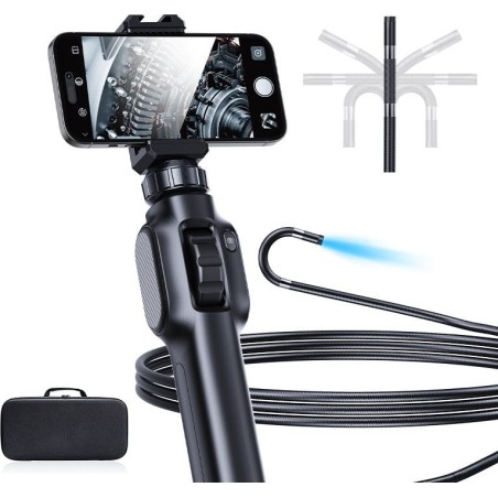 8,5-mm-Endoskopkamera, 360°, 3 m langes starres Kabel, S43-OTG