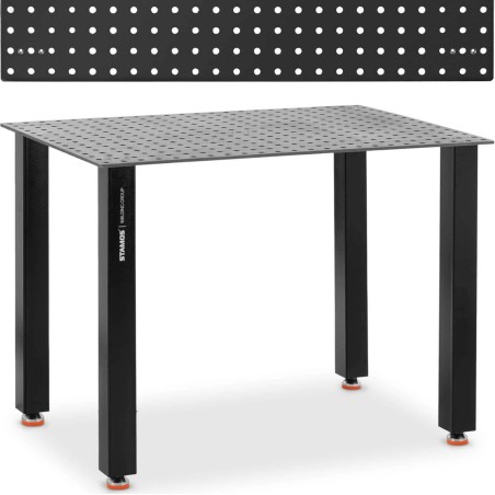 Stamos Germany Schweiß- und Montagetisch mit gelochter Platte, 10 mm, 120 x 80 cm, bis 150 kg Schweiß- und Montagetisch mit gelochter Platte