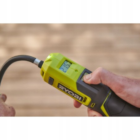 Akku-Luftkompressor RYOBI RI4-120G, 4,0 V, 2,0 Ah Li-Ion, 6,89 bar